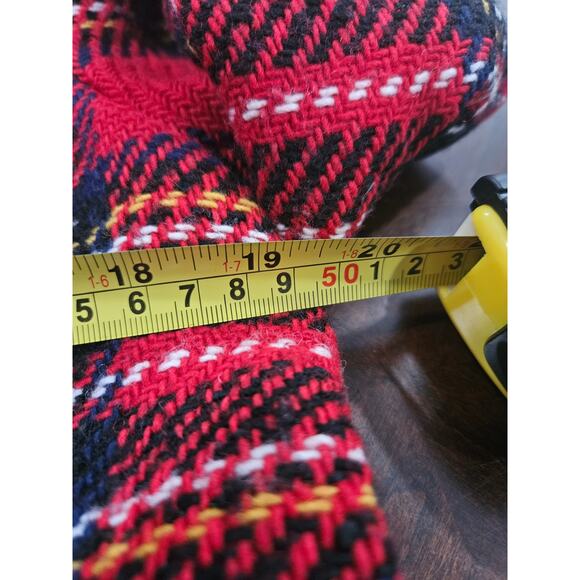 Talbots NWOT Red Tartan Plaid Wool Jacket Blazer Size 10 10P Women's - Picture 3 of 7